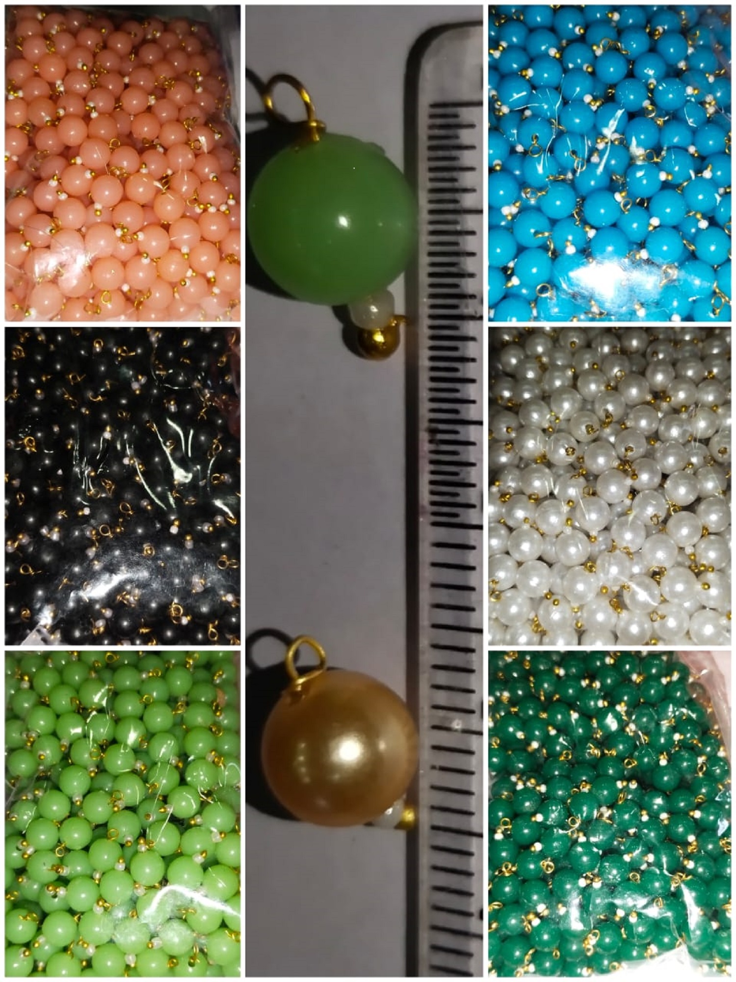 8mm Round Hanging Beads – Sumathi